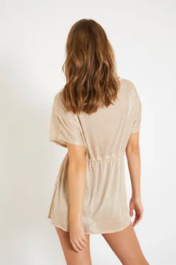 Tunique De Plage Courte Brillante MILDAÉ ALACADEZA -Maillots de bain femme Soldes 20e mildae alacadez zfj18 dos