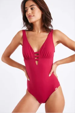 Maillot De Bain Une Pièce Rose Framboise EMIKA PORTOFINO -Maillots de bain femme Soldes 21e emika portofino zgq63 dev1