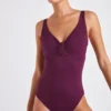 Maillot De Bain Une Pièce Prune FRIDA BARFLEUR