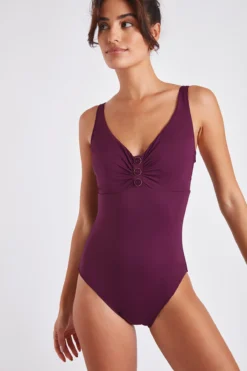 Maillot De Bain Une Pièce Prune FRIDA BARFLEUR