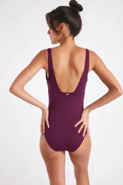 Maillot De Bain Une Pièce Prune FRIDA BARFLEUR 9 Maillot De Bain Une Pièce Prune FRIDA BARFLEUR -Maillots de bain femme Soldes 21e frida barfleur 41n95 dos