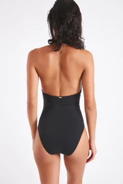 Maillot De Bain Un Pièce Noir Avec Bijou à La Poitrine MARILEE PORTOFINO -Maillots de bain femme Soldes 21e marilee portofi zgq01 dos 1
