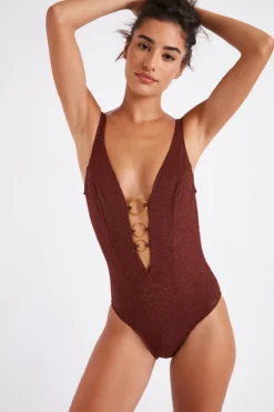Maillot De Bain Une Pièce Chocolat ABALAI NASAYA 8 Maillot De Bain Une Pièce Chocolat ABALAI NASAYA -Maillots de bain femme Soldes 22e abalai nasaya kbp98 dev2