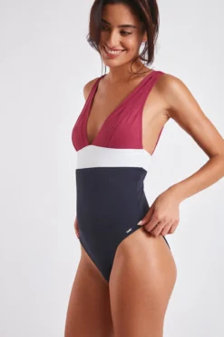 Maillot De Bain Une Pièce Bleu Marine ALAMEDA TAMARINDO -Maillots de bain femme Soldes 22e alameda tamarin 14h06 dev3