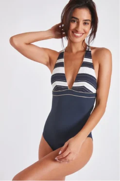 Maillot De Bain Une Pièce Bleu Marine CYBELE BARDANE