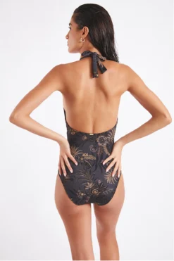 Maillot De Bain Une Pièce Anthracite Cybèle Suzco -Maillots de bain femme Soldes 22e cybele suzco zgz70 dos