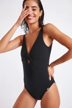 Maillot De Bain Une Pièce Noir EMAYA PORTOFINO -Maillots de bain femme Soldes 22e emaya portofino zgq01 dev2