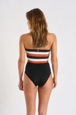 Maillot De Bain 1 Pièce Bustier Noir LEONIE OSTEA -Maillots de bain femme Soldes 22e leonie ostea 41e01 dos