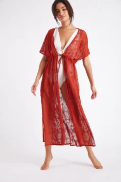 Tunique De Plage Longue Paprika LIZAE VANILLIER 10 Tunique De Plage Longue Paprika LIZAE VANILLIER -Maillots de bain femme Soldes 22e lizae vanillier jrd68 dev