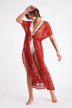 Tunique De Plage Longue Paprika LIZAE VANILLIER 9 Tunique De Plage Longue Paprika LIZAE VANILLIER -Maillots de bain femme Soldes 22e lizae vanillier jrd68 dev2