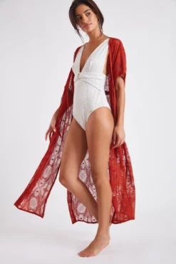 Tunique De Plage Longue Paprika LIZAE VANILLIER 13 Tunique De Plage Longue Paprika LIZAE VANILLIER -Maillots de bain femme Soldes 22e lizae vanillier jrd68 dev3