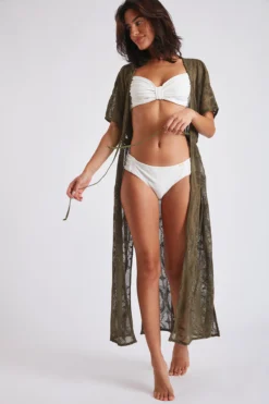 Tunique De Plage Longue Kaki LIZAE VANILLIER 11 Tunique De Plage Longue Kaki LIZAE VANILLIER -Maillots de bain femme Soldes 22e lizae vanillier jrd87 dev5