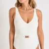 Maillot De Bain Une Pièce écru MANDINI BREHAT