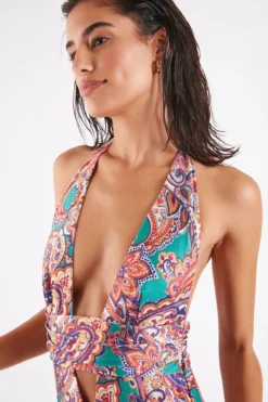 Maillot De Bain Une Pièce Multicolore NOMADE KASBAH -Maillots de bain femme Soldes 22e nomade kasbah kbm47 dev4
