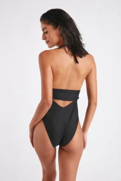 Maillot De Bain Une Pièce Noir NOMADE MECAYA -Maillots de bain femme Soldes 22e nomade mecaya jxk01 dos