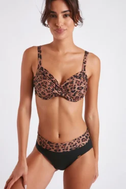 Maillot De Bain 2 Pièces Imprimé Léopard Saskia & Andra Badana