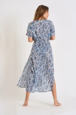 Robe Bleue à Motifs AKYRA VOILHINOKI -Maillots de bain femme Soldes 23e akyra voilhinoki zhz56 dos