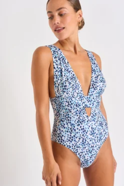 Maillot De Bain 1 Pièce Bleu CAROLINA HINOKI