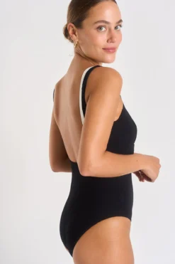 Maillot De Bain 1 Pièce Noir EUGENIA PAIMPOL -Maillots de bain femme Soldes 23e eugenia paimpol zgt01 dev3