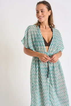 Tunique Verte Jade LIZAE CAMBURIVOIL