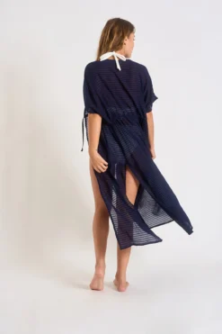 Tunique Marine LIZAE SOLOBEACH 9 Tunique Marine LIZAE SOLOBEACH -Maillots de bain femme Soldes 23e lizae solobeach lhy06 dos