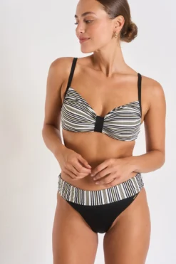 Maillot De Bain 2 Pièces Noir OKIMI & ADELES ALLIAGE