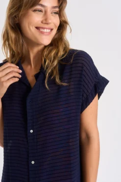 Chemise Marine PALACA SOLOBEACH -Maillots de bain femme Soldes 23e palaca solobeac lhy06 dev8