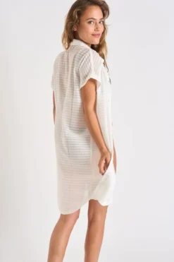 Chemise écrue PALACA SOLOBEACH -Maillots de bain femme Soldes 23e palaca solobeac lhy11 dos