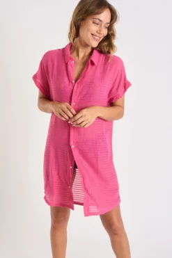 Chemise Rose Fucshia PALACA SOLOBEACH