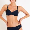 Maillot De Bain Bleu Marine à Armatures SASKIA & TOMAS PAVILLON