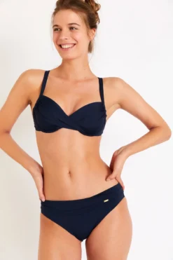 Maillot De Bain Bleu Marine à Armatures SASKIA & TOMAS PAVILLON